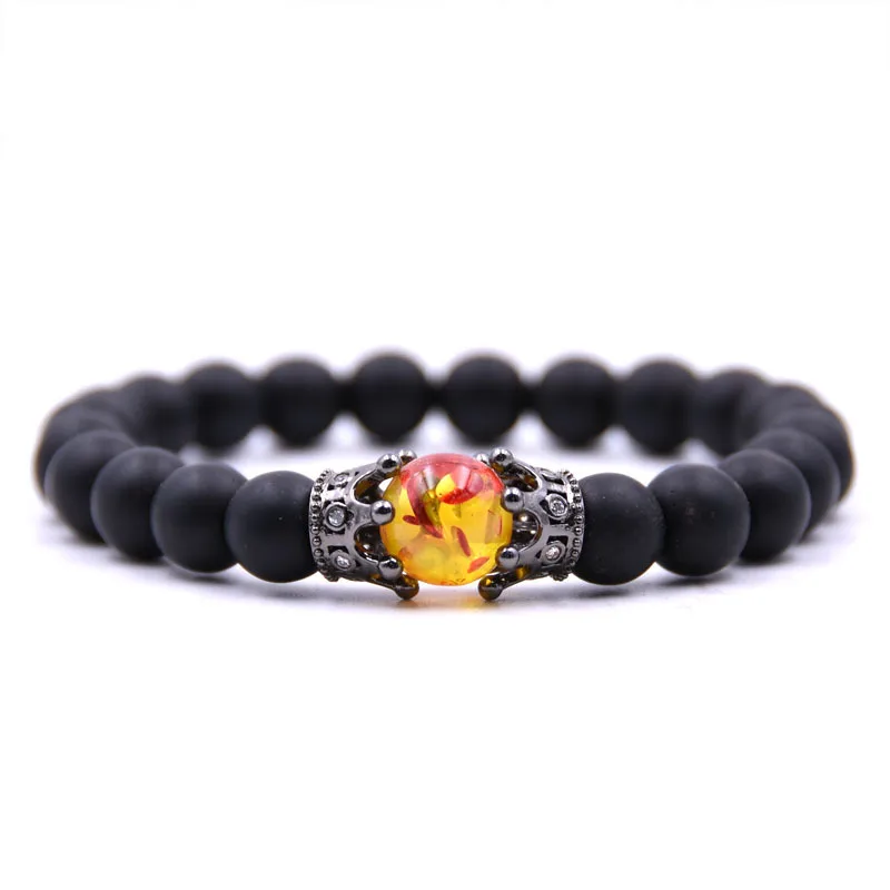 Charms Natural Stone Bracelet Crown Handmade Beaded Bracelets Bangles with Copper Bead Women Men's Jewelry
Charms Natural Stone Bracelet Crown Handmade Beaded Bracelets Bangles with Copper Bead Women Men's Jewelry