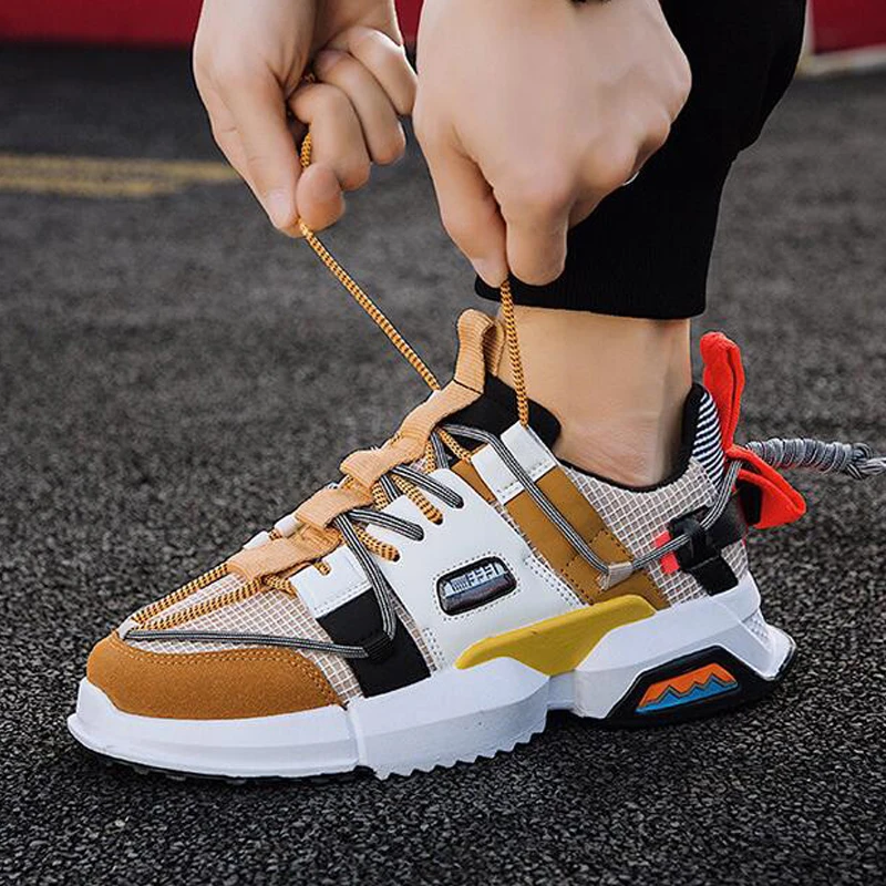 Man Shoes 2019 Fashion Casual Sneakers Leather Stitching Men's Footwear Platform Sports Shoes For Male
Man Shoes 2019 Fashion Casual Sneakers Leather Stitching Men's Footwear Platform Sports Shoes For Male