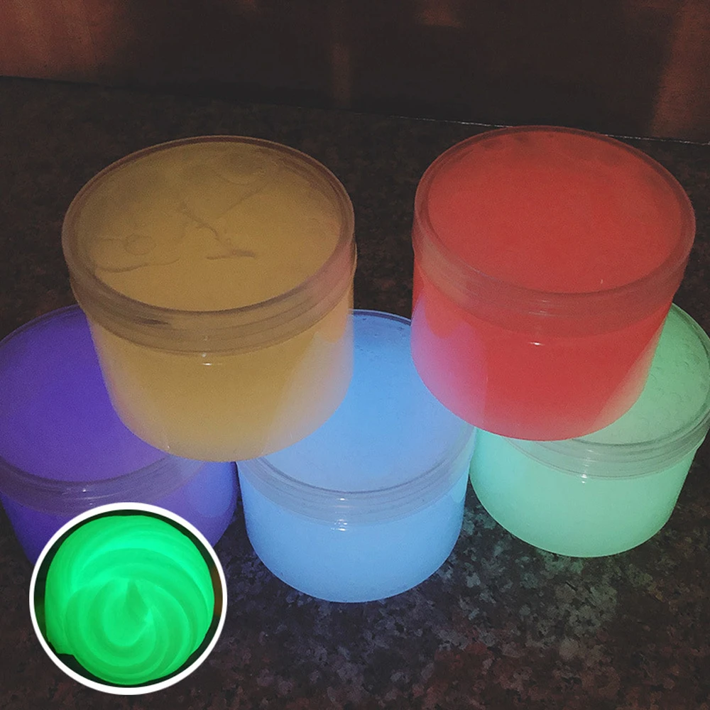 Fluorescence Light Slime Toys Crystal Glue for Fluffy Putty Cloud Slime Plasticine Clay Light Polymer Kids Antistress Toys
Fluorescence Light Slime Toys Crystal Glue for Fluffy Putty Cloud Slime Plasticine Clay Light Polymer Kids Antistress Toys