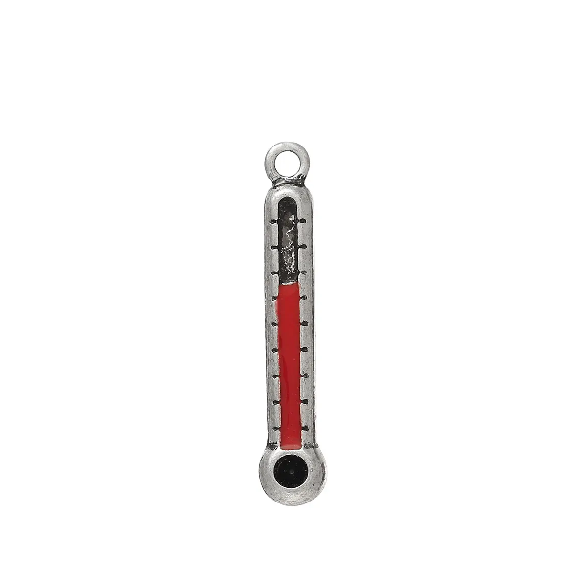 DoreenBeads Zinc metal alloy Charm Pendants Thermometer Antique Silver Red(Can Hold ss12 Rhinestone)Enamel 33mm x 6mm ,1 Piece
DoreenBeads Zinc metal alloy Charm Pendants Thermometer Antique Silver Red(Can Hold ss12 Rhinestone)Enamel 33mm x 6mm ,1 Piece