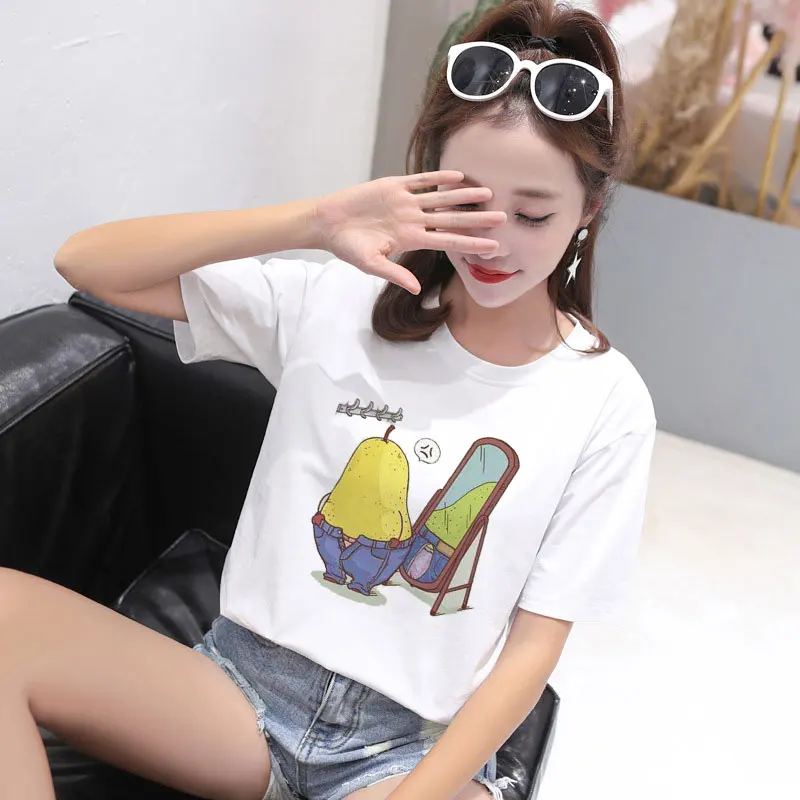 Chic Elegantg Trend NEW Fashion Casual Fruit Print Spring Summer Loose O Neck Basic Blouse Women 2019 Chiffion Blouses Femme Hot
Chic Elegantg Trend NEW Fashion Casual Fruit Print Spring Summer Loose O Neck Basic Blouse Women 2019 Chiffion Blouses Femme Hot