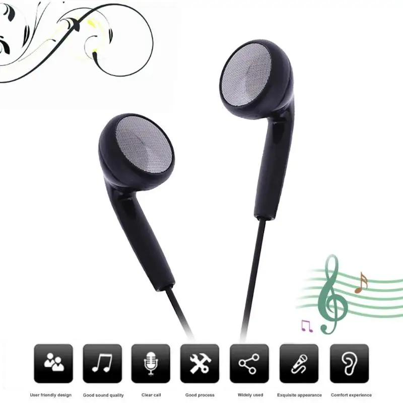 ALLOYSEED Black Universal Music Earphone 3.5mm Wired Stereo Headphones Earpiece With Mic For Phones MP3 players Computer
ALLOYSEED Black Universal Music Earphone 3.5mm Wired Stereo Headphones Earpiece With Mic For Phones MP3 players Computer