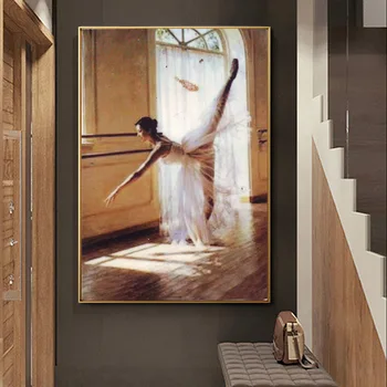 Unframed Figure Oil Painting Girl Ballet Canvas Painting For Shop Decoration Home Living Room Wall Decor Art Paintings
Unframed Figure Oil Painting Girl Ballet Canvas Painting For Shop Decoration Home Living Room Wall Decor Art Paintings