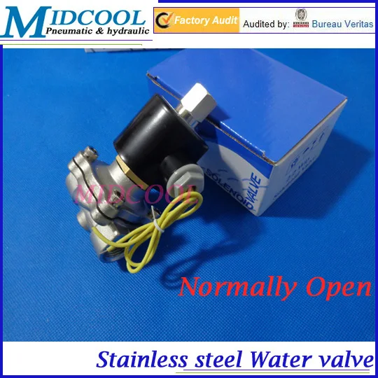 De agua valvula Normally Open Type 2-way 2S series ac220V 2S160-15 1/2" Stainless steel Solenoid Valve for air water oil
De agua valvula Normally Open Type 2-way 2S series ac220V 2S160-15 1/2" Stainless steel Solenoid Valve for air water oil
