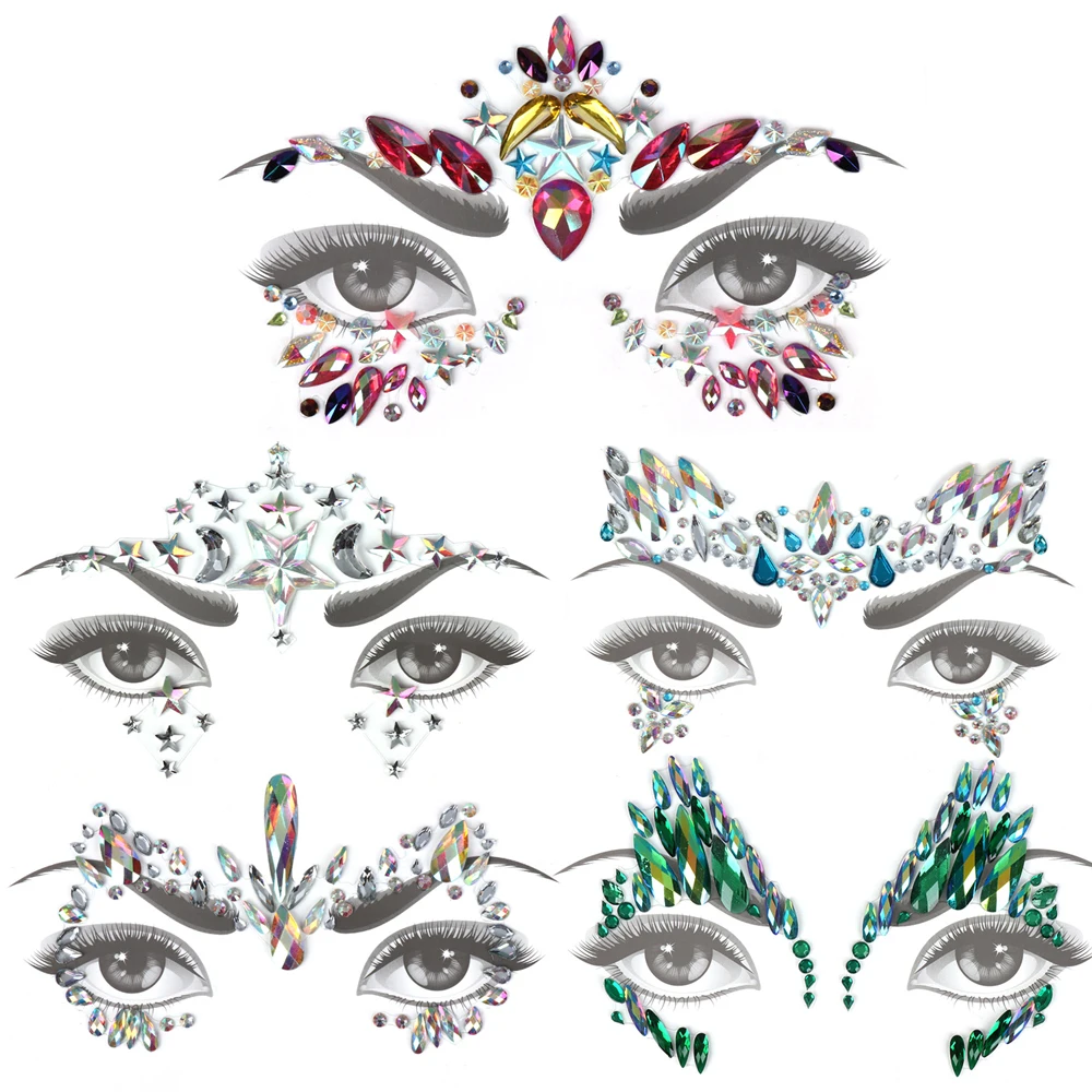 Glitter Face Jewels Temporary Tattoo Sticker Body Gems Gypsy Festival Adornment Party Face Decoration Tattoo Beauty Makeup Tools
Glitter Face Jewels Temporary Tattoo Sticker Body Gems Gypsy Festival Adornment Party Face Decoration Tattoo Beauty Makeup Tools