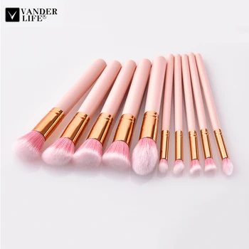 VANDERLIFE New 10Pcs Makeup Brushes Set Oblique Powder Blush Flat Head Flame Makeup Brush Cosmetics Tools Kits Pincel Maquiagem 
VANDERLIFE New 10Pcs Makeup Brushes Set Oblique Powder Blush Flat Head Flame Makeup Brush Cosmetics Tools Kits Pincel Maquiagem