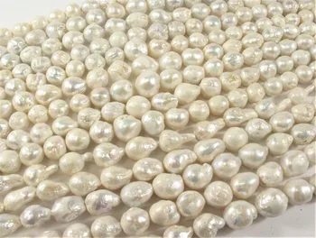 New 10-14 mm Baroque Natural White Graduated Freshwater Pearls, Baroque Pearls loose beads 15"
New 10-14 mm Baroque Natural White Graduated Freshwater Pearls, Baroque Pearls loose beads 15"