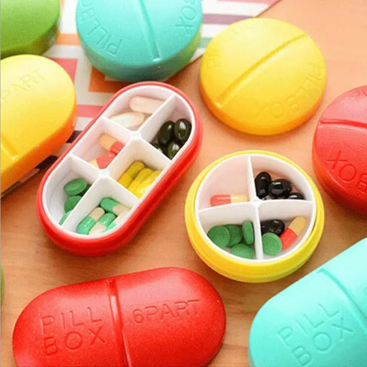 CUSHAWFAMILY Portable 6/4 Slots seal folding Pill Cases Jewelry candy Storage Box Vitamin Medicine Pill Box Case Container
CUSHAWFAMILY Portable 6/4 Slots seal folding Pill Cases Jewelry candy Storage Box Vitamin Medicine Pill Box Case Container