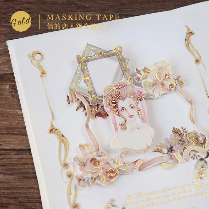 1 Roll Gilding Masking Tapes Rococo Style Vintage Figures Gothic Theme for Photo/journal Decoration
1 Roll Gilding Masking Tapes Rococo Style Vintage Figures Gothic Theme for Photo/journal Decoration