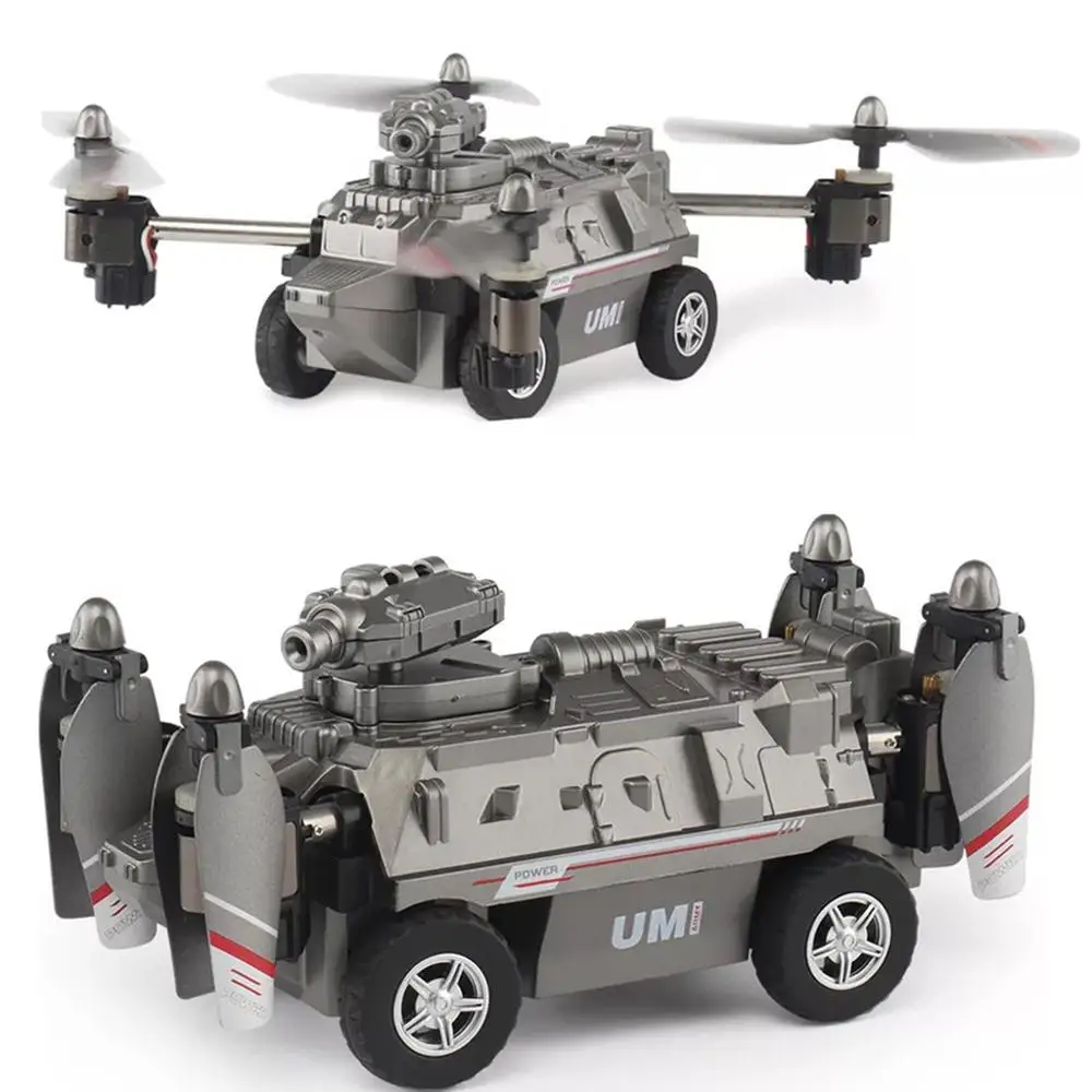 1Set FY330 2 In 1 Air and Land Mode 0.2MP 720P WIFI FPV Military Helicopter Drone Tank Car Toys 2.4G 4CH RC Quadcopter
1Set FY330 2 In 1 Air and Land Mode 0.2MP 720P WIFI FPV Military Helicopter Drone Tank Car Toys 2.4G 4CH RC Quadcopter