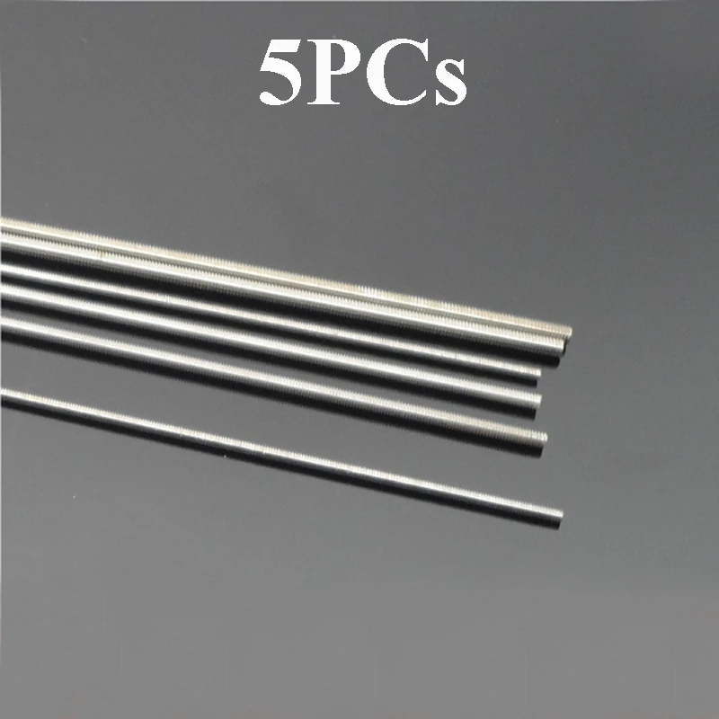 5PCs Stainless Steel M2/M3/M2.5/M4 250MM Pull Rod Thread Metal Rod Ball End Connector Rod Stick For RC Model Aircraft 25cm D2MM
5PCs Stainless Steel M2/M3/M2.5/M4 250MM Pull Rod Thread Metal Rod Ball End Connector Rod Stick For RC Model Aircraft 25cm D2MM