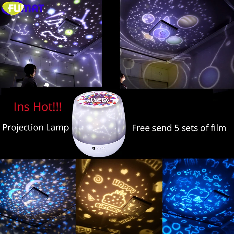 FUMAT Night Light Romantic Adjustable Colorful Ambient Projector Light Smart Control Night Lamp Sleep Light with Many Patterns
FUMAT Night Light Romantic Adjustable Colorful Ambient Projector Light Smart Control Night Lamp Sleep Light with Many Patterns