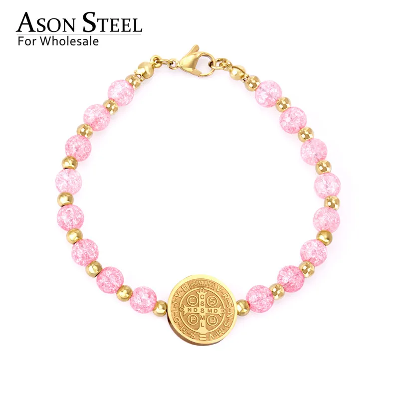 Female Crystal Beads Religion Bracelets Silver Gold Stainless Steel Curb Cuban Link Chain Bracelet for Women Men Jewelry
Female Crystal Beads Religion Bracelets Silver Gold Stainless Steel Curb Cuban Link Chain Bracelet for Women Men Jewelry