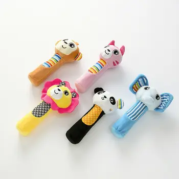 Newborn Baby Toys Soft Animal Model Handbells Plush Rattles Squeeze Rattle Gift 
Newborn Baby Toys Soft Animal Model Handbells Plush Rattles Squeeze Rattle Gift