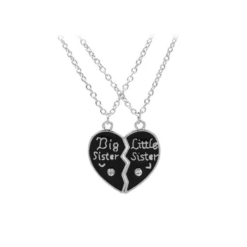 Wholesale 12sets/lot Best Friends Broken Heart Pendant Necklace Big Little Sister Jewelry For Gifts
Wholesale 12sets/lot Best Friends Broken Heart Pendant Necklace Big Little Sister Jewelry For Gifts