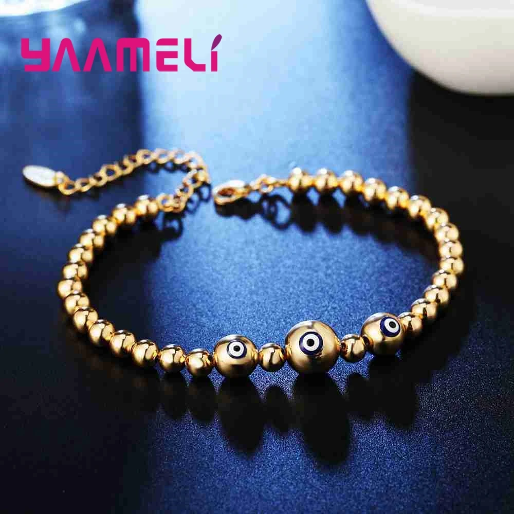 Simple Punk Style Friendship Bracelets Gold Blue Evil Eye Beads Charm Bracelets For Girl Bracelet Jewelry Hot Sale
Simple Punk Style Friendship Bracelets Gold Blue Evil Eye Beads Charm Bracelets For Girl Bracelet Jewelry Hot Sale