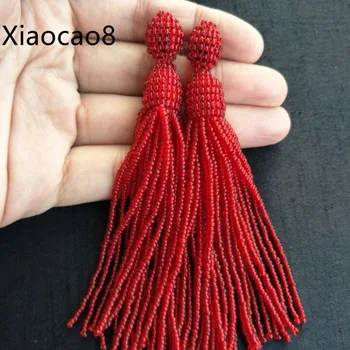 Red yellow gray long beaded tassel earrings women vintage earings fashion seed beads earring jewelry bridesmaid earing
Red yellow gray long beaded tassel earrings women vintage earings fashion seed beads earring jewelry bridesmaid earing