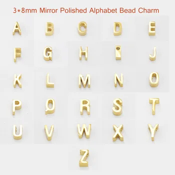 Fnixtar 5Pcs/Lot Small Hole Letters Bead 3*8mm Stainless Steel Mirror Polish Alphabet Charms For DIY Initial Necklace Bracelets
Fnixtar 5Pcs/Lot Small Hole Letters Bead 3*8mm Stainless Steel Mirror Polish Alphabet Charms For DIY Initial Necklace Bracelets