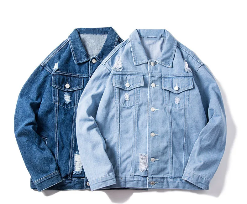 Mr.nut spring men's denim jacket hole Korean version of the trend handsome jacket Japanese loose student jeans clothing
Mr.nut spring men's denim jacket hole Korean version of the trend handsome jacket Japanese loose student jeans clothing