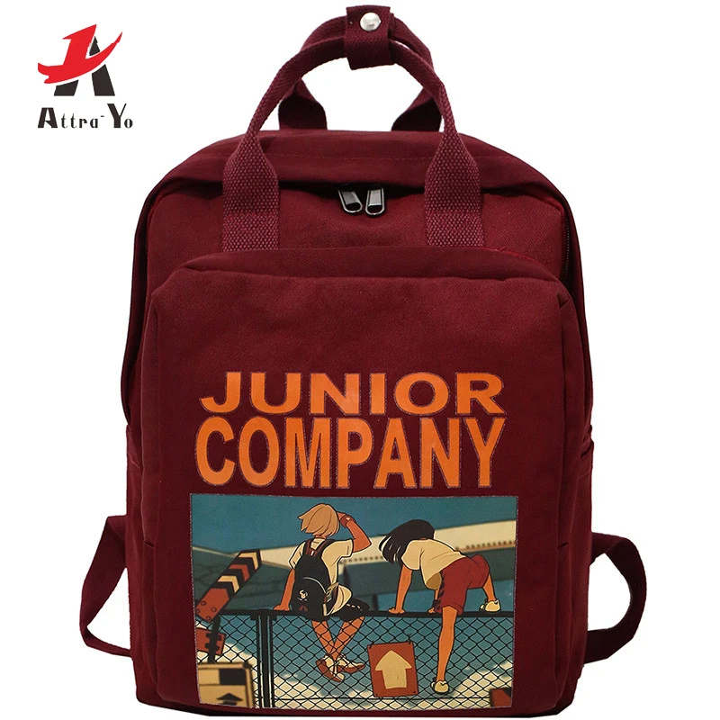 Attra-Yo 2019 New Women Backpack Retro Cartoon Printing Nylon Waterproof Shoulder Bag School Backpack Teenager Girl Backpack
Attra-Yo 2019 New Women Backpack Retro Cartoon Printing Nylon Waterproof Shoulder Bag School Backpack Teenager Girl Backpack