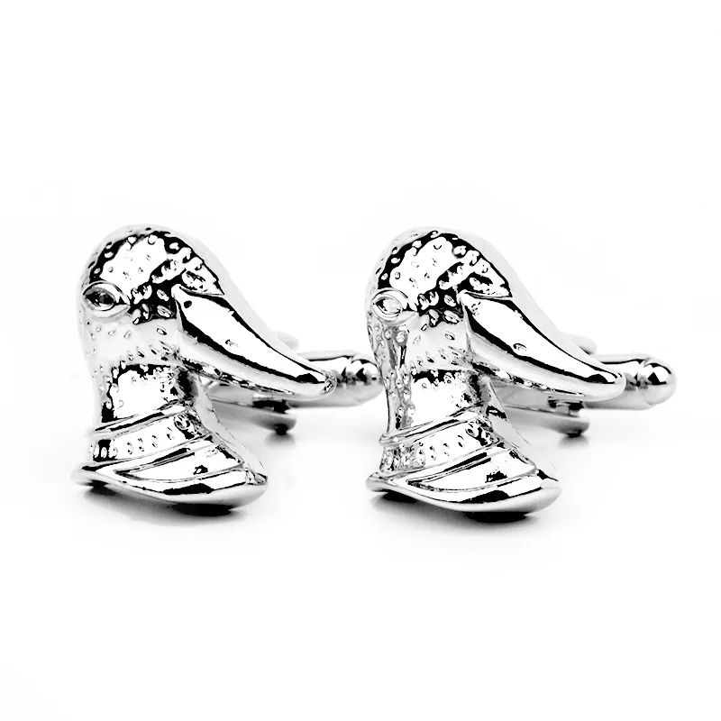 Cartoon Trendy Animal Cuff links Creative Duck Head Silver Cuff Button Men's French Shirt Cufflink Wedding Jewelry Gift
Cartoon Trendy Animal Cuff links Creative Duck Head Silver Cuff Button Men's French Shirt Cufflink Wedding Jewelry Gift