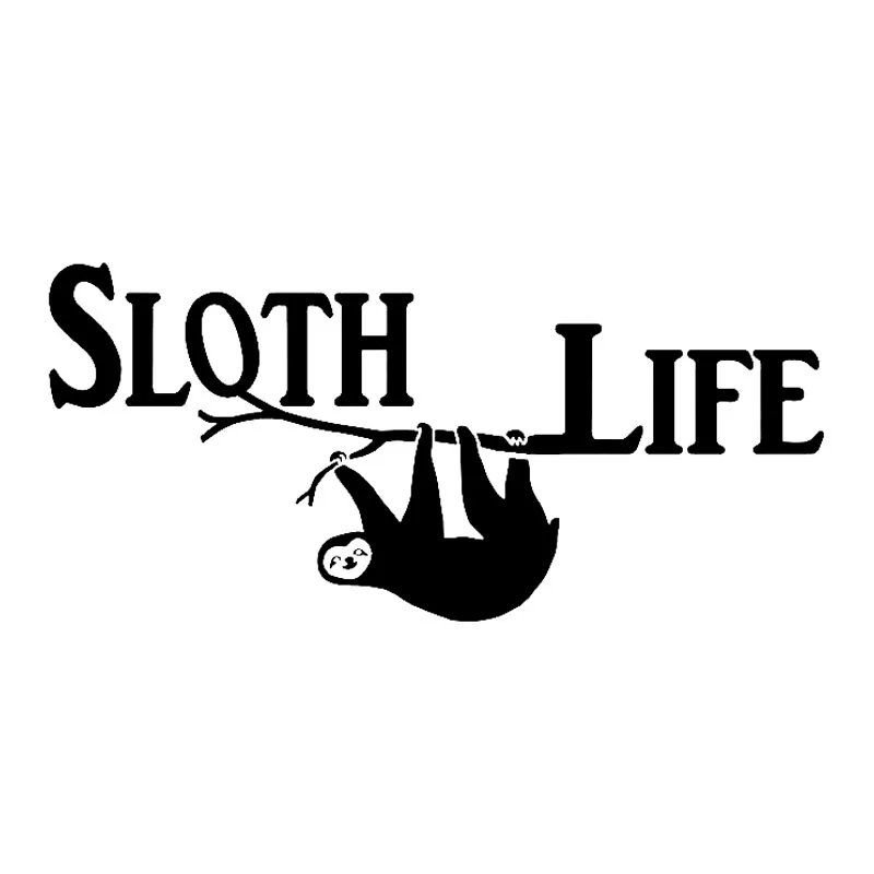 13.8*6.2CM Sloth Life Funny Vinyl Car Window Sticker Badge Black Silver Fashion Auto Glue Decal Exterior Decoration
13.8*6.2CM Sloth Life Funny Vinyl Car Window Sticker Badge Black Silver Fashion Auto Glue Decal Exterior Decoration
