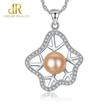 DR Brand Romantic 925 Sterling Silver Necklace Natural Pink FreshWater Pearl Pendant S925 Fine Jewelry For Women Party Gift
DR Brand Romantic 925 Sterling Silver Necklace Natural Pink FreshWater Pearl Pendant S925 Fine Jewelry For Women Party Gift