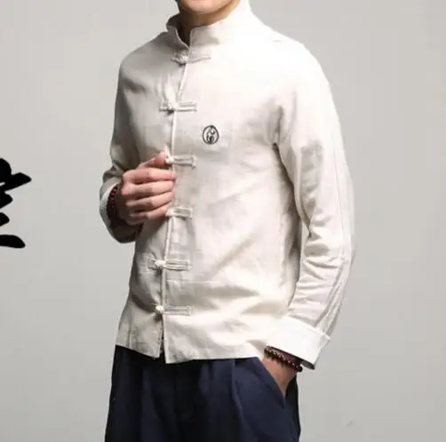 Long sleeved button jacket collar tunic youth China costume male Chinese cotton jacket style coat material
Long sleeved button jacket collar tunic youth China costume male Chinese cotton jacket style coat material