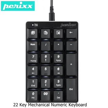 Perixx PERIPAD-303 Backlit USB Wired 22 Key Mechanical Digital Keypad External Notebook Laptop Finamcial Keypad White Backlight 
Perixx PERIPAD-303 Backlit USB Wired 22 Key Mechanical Digital Keypad External Notebook Laptop Finamcial Keypad White Backlight
