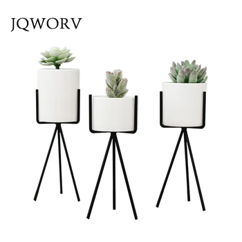 JQWORV Nordic style fleshy flowerpot wrought iron vase simple iron frame flower ceramic water pot green planter home decoration
JQWORV Nordic style fleshy flowerpot wrought iron vase simple iron frame flower ceramic water pot green planter home decoration