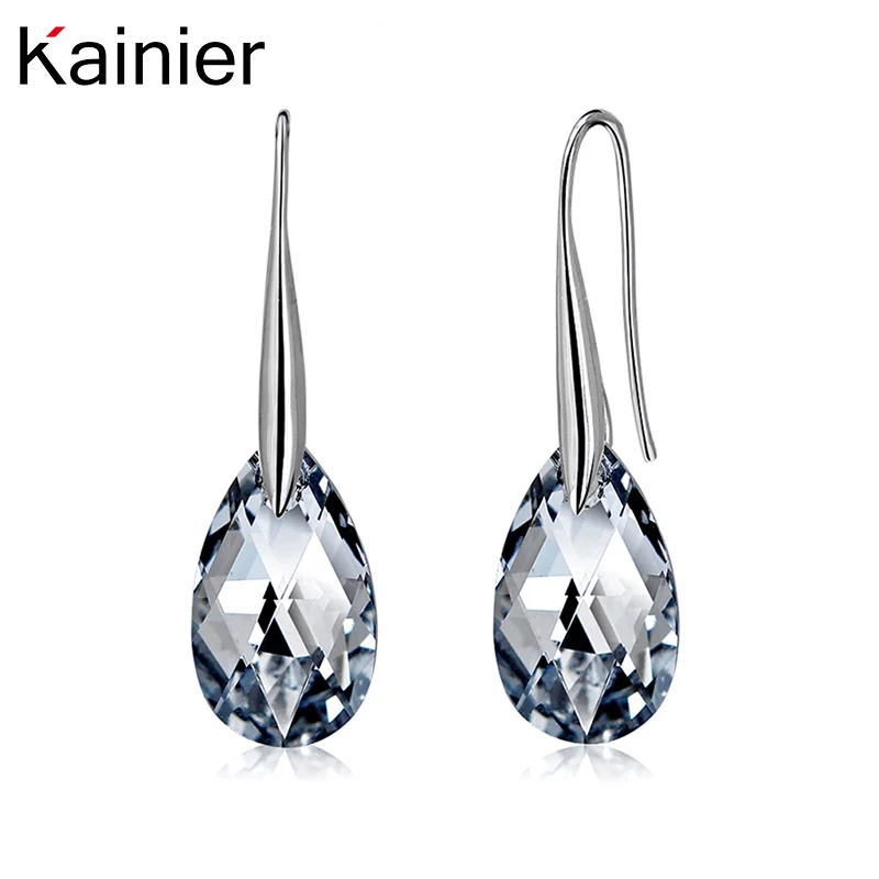 Authentic 925 Sterling Silver Drop Earrings AAA CZ Crystal Earrings Women Wedding/Christmas Jewelry Gift Sterling Silver
Authentic 925 Sterling Silver Drop Earrings AAA CZ Crystal Earrings Women Wedding/Christmas Jewelry Gift Sterling Silver
