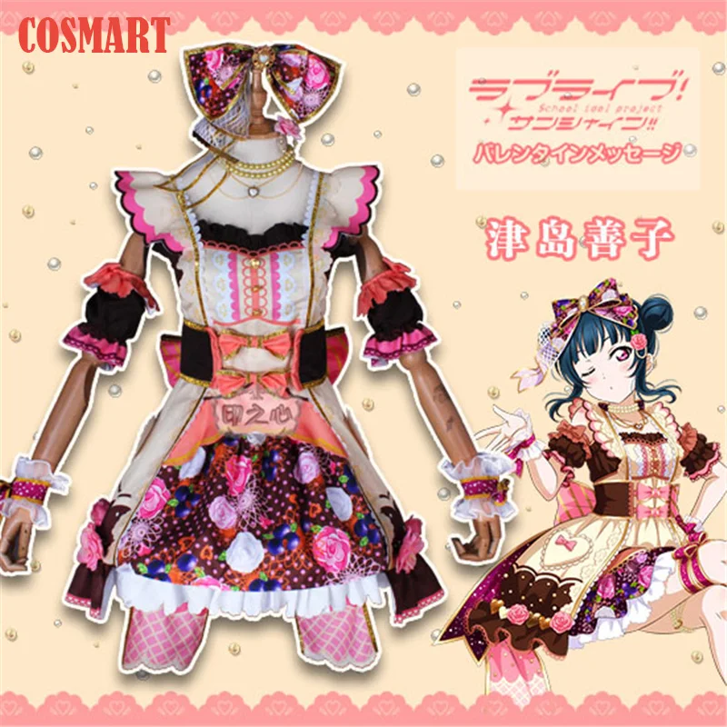 Anime Love live Sunshine!!Aqours Tsushima Yoshiko Cosplay Costume Chocolate Valentine's Day V3.0 Lolita Dress Halloween costume
Anime Love live Sunshine!!Aqours Tsushima Yoshiko Cosplay Costume Chocolate Valentine's Day V3.0 Lolita Dress Halloween costume