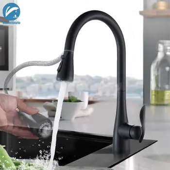 Black Pull Out Kitchen Faucet Silver Single Handle Nickel Kitchen Tap Single Hole Handle Swivel Sprayer Water Mixer Tap
Black Pull Out Kitchen Faucet Silver Single Handle Nickel Kitchen Tap Single Hole Handle Swivel Sprayer Water Mixer Tap