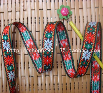 2.5cm 25mm 1' Red Green White Flower Classical Beautiful Cotton Costume National Jacquard Ribbon Garment Woven Webbing Trim Lace
2.5cm 25mm 1' Red Green White Flower Classical Beautiful Cotton Costume National Jacquard Ribbon Garment Woven Webbing Trim Lace