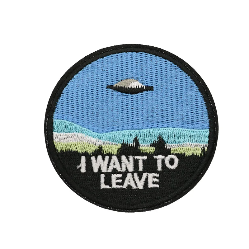 I Want To Leave The UFO Alien Space Astronaut 7.5 Cm Embroidered Embroidery Application Clothes Shoes Bag DIY Decoration Sticker
I Want To Leave The UFO Alien Space Astronaut 7.5 Cm Embroidered Embroidery Application Clothes Shoes Bag DIY Decoration Sticker