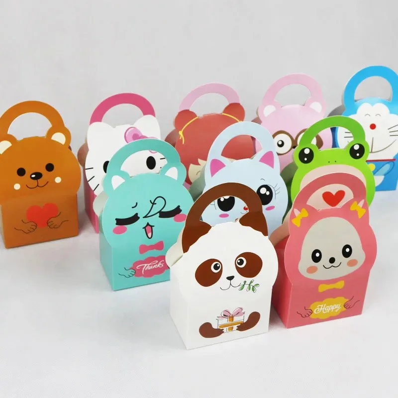 30pcs/lot Baby Shower Gift Box Candy Box Kids Favor Boxes Cartoon Panda Cat Cookies Bag With Handle Birthday Party Decorations
30pcs/lot Baby Shower Gift Box Candy Box Kids Favor Boxes Cartoon Panda Cat Cookies Bag With Handle Birthday Party Decorations