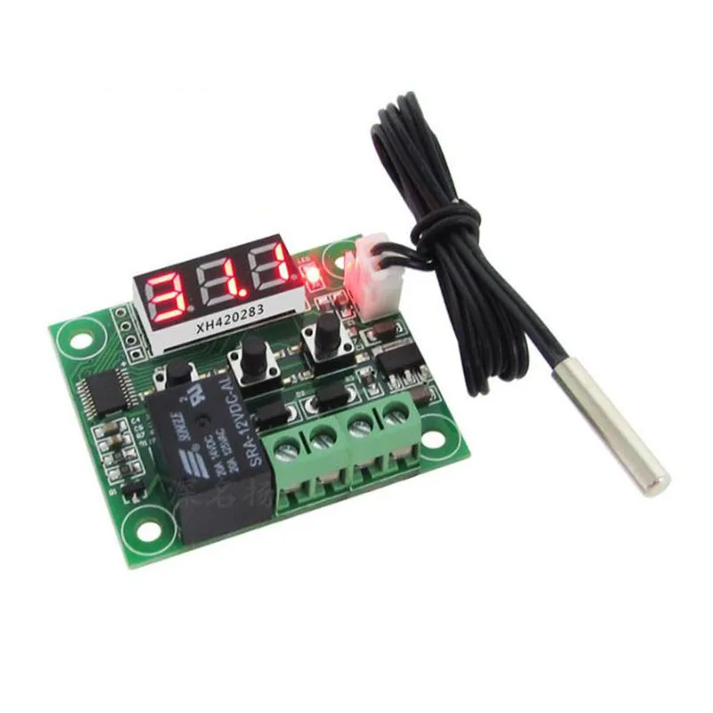 W1209 High Precision Temperature Controller Switch LED Digital Display Miniature Integrated Circuits Board Electronic Components
W1209 High Precision Temperature Controller Switch LED Digital Display Miniature Integrated Circuits Board Electronic Components