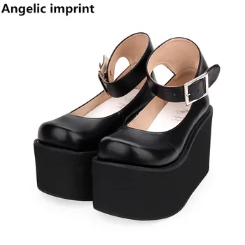 Angelic imprint woman mori girl lolita cosplay shoes lady high wedges heels pumps women princess dress party shoes 33-47 10cm
Angelic imprint woman mori girl lolita cosplay shoes lady high wedges heels pumps women princess dress party shoes 33-47 10cm