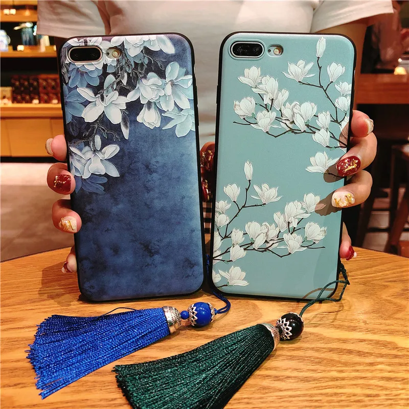 Magnolia Patterned Case For iPhone 6 6s 7 8 Plus Cover Soft Silicone Protect Cover For iPhone 5 5S X XS Max XR Capa with Strap
Magnolia Patterned Case For iPhone 6 6s 7 8 Plus Cover Soft Silicone Protect Cover For iPhone 5 5S X XS Max XR Capa with Strap