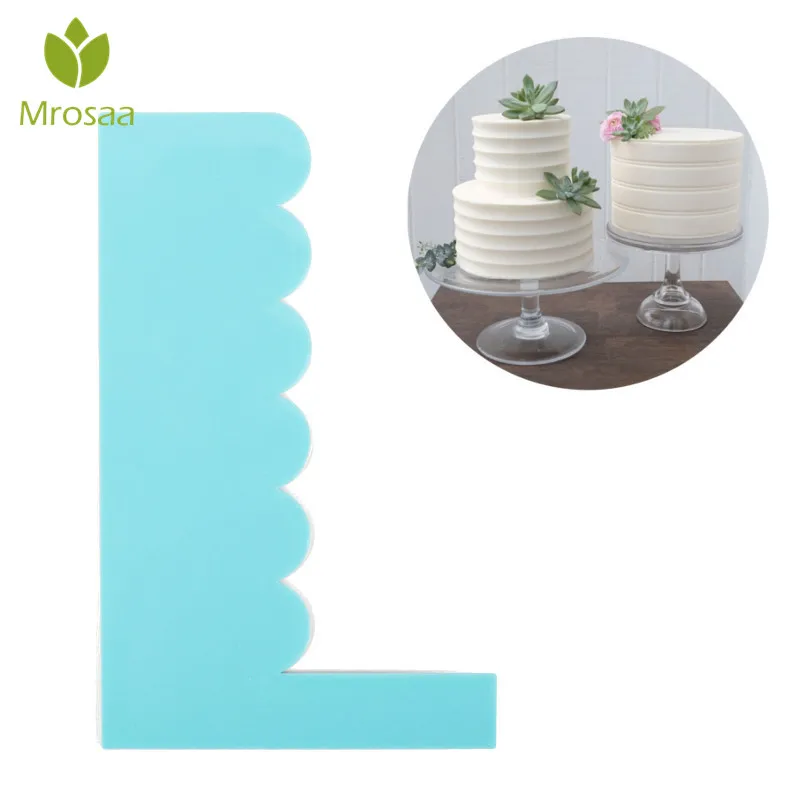 Mrosaa 1pc Plastic Dough Knife Icing Fondant Scraper Jagged Plain Smooth Cake Paddle Cream Spatulas Baking Pastry Tools cutter
Mrosaa 1pc Plastic Dough Knife Icing Fondant Scraper Jagged Plain Smooth Cake Paddle Cream Spatulas Baking Pastry Tools cutter