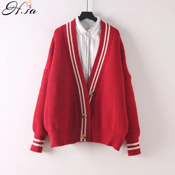 H.SA Women Casual Sweater Cardigans 2019 Spring Knit Jacket Open Stitch Button up Loose Jumpers Striped Female Autumn Cardigans
H.SA Women Casual Sweater Cardigans 2019 Spring Knit Jacket Open Stitch Button up Loose Jumpers Striped Female Autumn Cardigans
