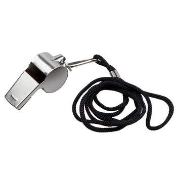 New Metal Referee Whistle and Lanyard Football Soccer
New Metal Referee Whistle and Lanyard Football Soccer