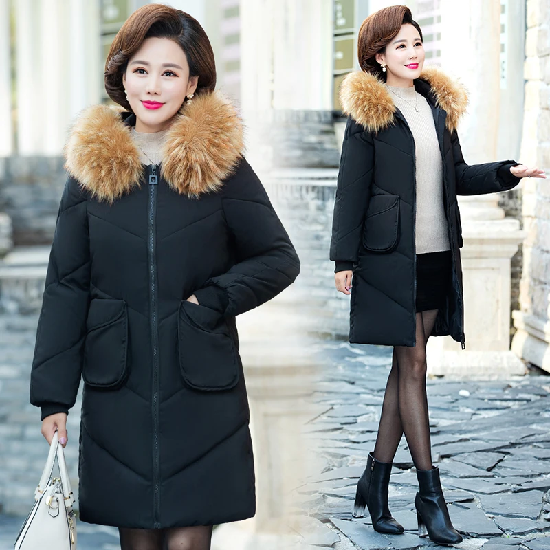 2019 Winter Coat Women Fake Raccoon Fur Collar Woman Parka Outerwear Warm Down jacket Winter Jacket Female Coat
2019 Winter Coat Women Fake Raccoon Fur Collar Woman Parka Outerwear Warm Down jacket Winter Jacket Female Coat
