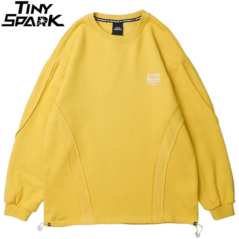 Autumn 2019 Men Hip Hop Sweatshirt Pullover Harajuku Streetwear Cotton Fashion Sweatshirt Patches Striped Hipster Yellow Grey
Autumn 2019 Men Hip Hop Sweatshirt Pullover Harajuku Streetwear Cotton Fashion Sweatshirt Patches Striped Hipster Yellow Grey