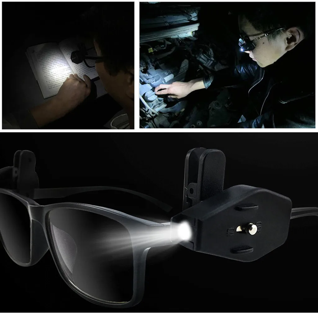 2Pcs Practical Mini bright LED Flashlight Glasses Light clip Rotatable Portable Outdoor Emergency Light Fishing Reading Durable
2Pcs Practical Mini bright LED Flashlight Glasses Light clip Rotatable Portable Outdoor Emergency Light Fishing Reading Durable