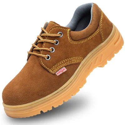 Earthy yellow hole with breathable steel toe caps anti-smashing anti-piercing beef tendon bottom fashion safety shoes
Earthy yellow hole with breathable steel toe caps anti-smashing anti-piercing beef tendon bottom fashion safety shoes