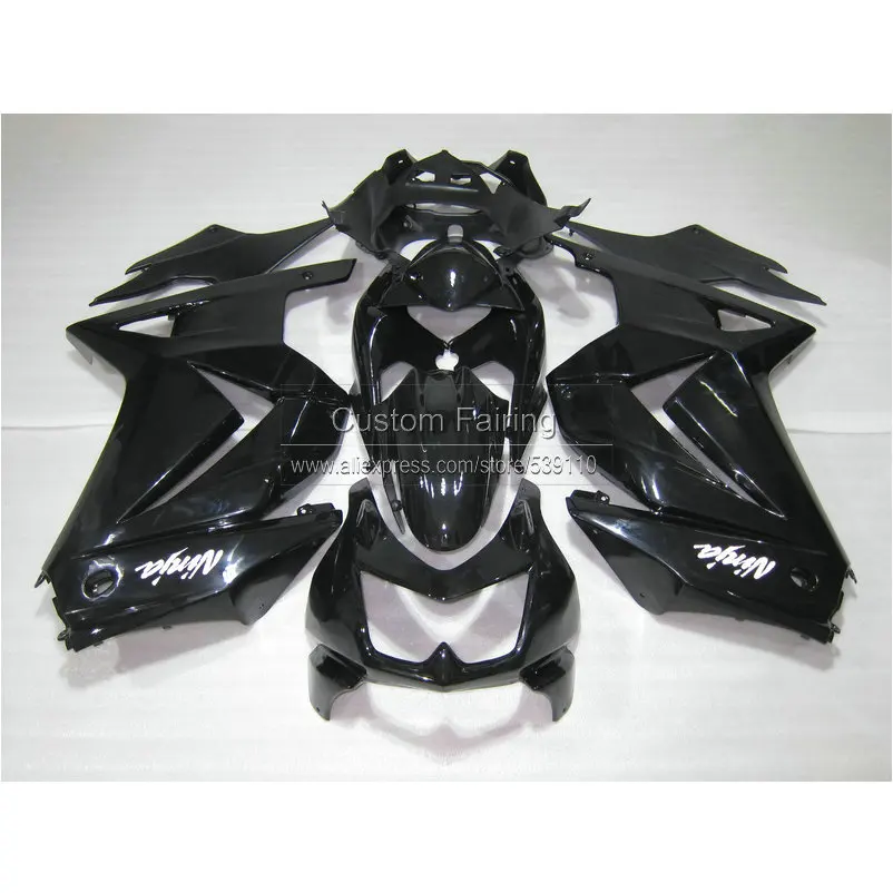 Injection mold plastic Fairing kit for Kawasaki ninja 250r 2008-2014 EX250 08 09 10 11 12 13 14 all glossy black fairings BL15
Injection mold plastic Fairing kit for Kawasaki ninja 250r 2008-2014 EX250 08 09 10 11 12 13 14 all glossy black fairings BL15