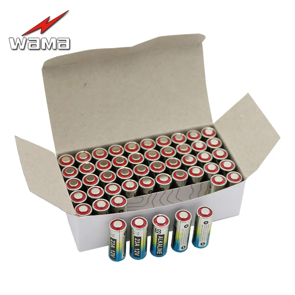 

100pcs Wama 23A 12V VR22 L1028 MN21 12 Volt Alkaline Battery Dry Batteries For Doorbell Remote