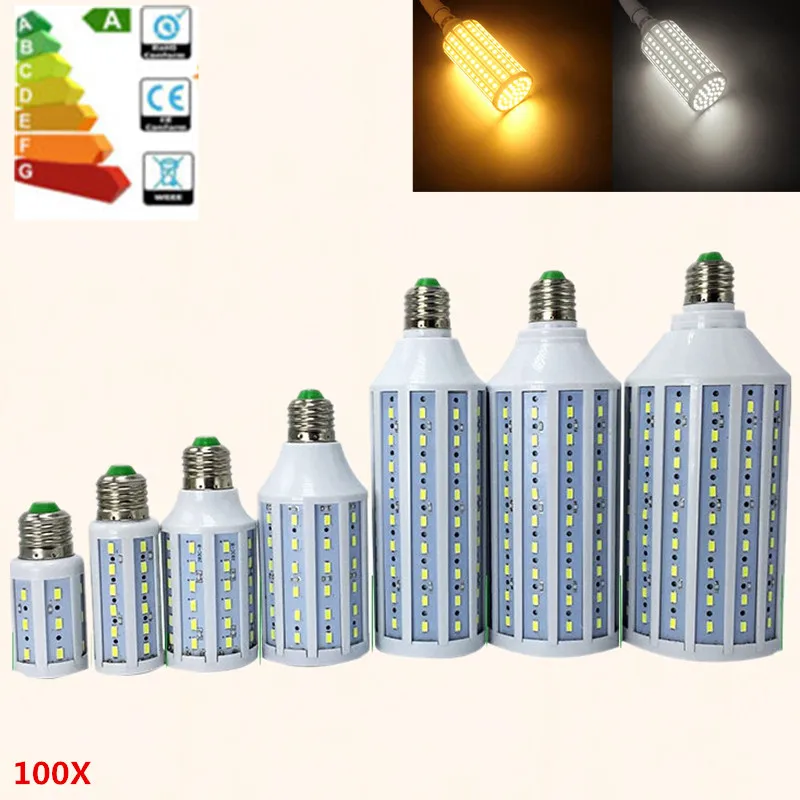 100X E27 E14 Corn Led Bulb E26 E40 E39 LED Light AC 12V DC 24V 38V 46V 60V lamp 24 - 216Leds SMD5730 Low voltage lights Lighting
100X E27 E14 Corn Led Bulb E26 E40 E39 LED Light AC 12V DC 24V 38V 46V 60V lamp 24 - 216Leds SMD5730 Low voltage lights Lighting
