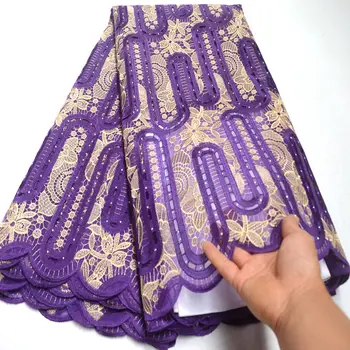 FolaSade High Quality African lace fabric Purple Gold Swiss voile 100% cotton Handcut organza lace fabric with stones Wo020
FolaSade High Quality African lace fabric Purple Gold Swiss voile 100% cotton Handcut organza lace fabric with stones Wo020